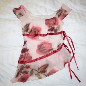 Urban Outfitters Kimchi Blue Rose Floral Top